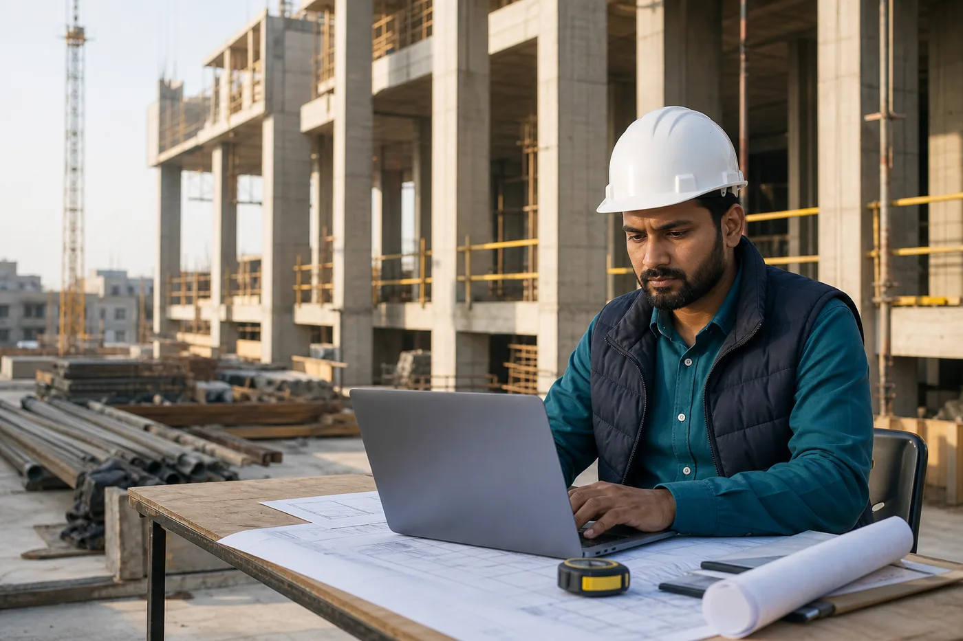 Construction Management workflow in use