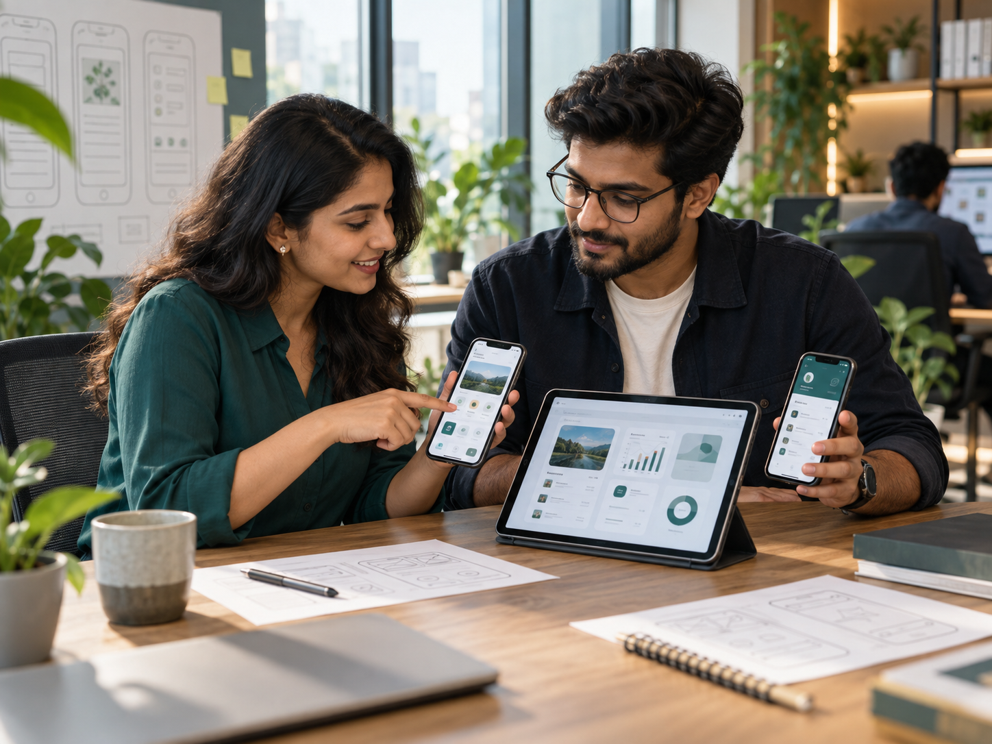 Custom Mobile Application workflow in use