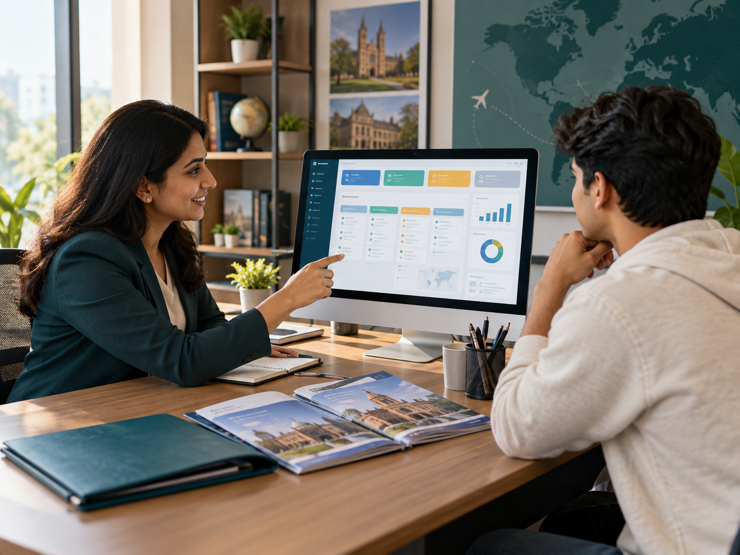 CRM for Education Consultants workflow in use