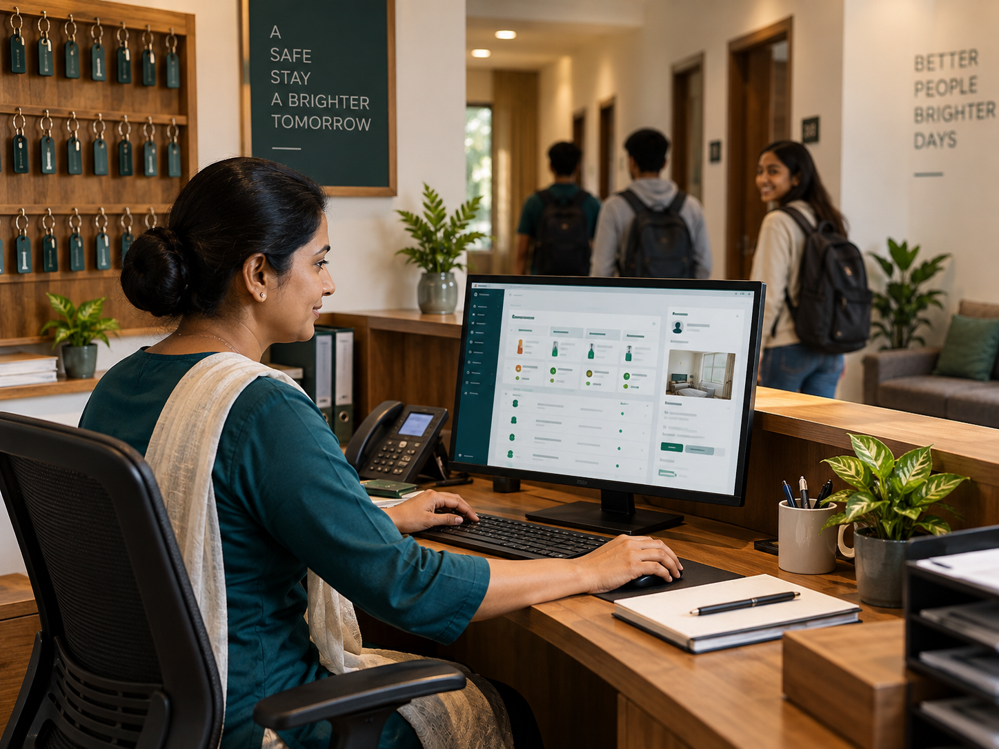 Hostel Management workflow in use